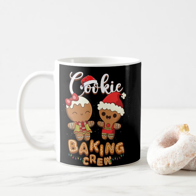 Mug Équipe de cuisine de Noël Père Noël Family Team (Avec donut)