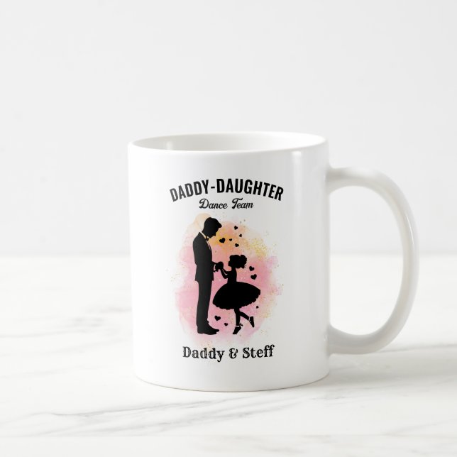 Mug Équipe de danse papa-fille (3) T-shirt (Droite)