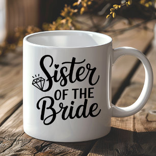 Mug Équipe de demoiselle d'honneur de la sœur de la ma