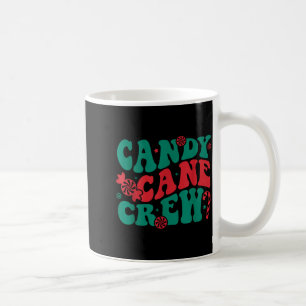Mug Équipe de famille assortie Groovy Candy Cane Crew
