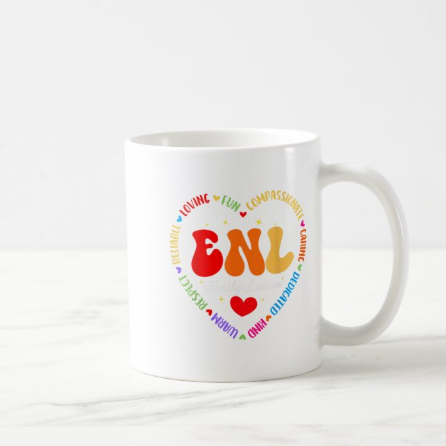 Mug Équipe de liaison avec la famille Enl Anglais Nouv (Droite)