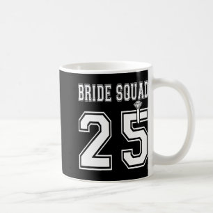 Mug Équipe de mariée 2025 Équipe de fête de bacheloret