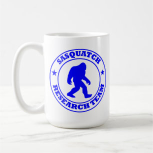 Mug ÉQUIPE DE RECHERCHE de SASQUATCH - pro logo bleu