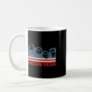 Mug Équipe de rêve du Mont Rushmore Drapeau patriotiqu