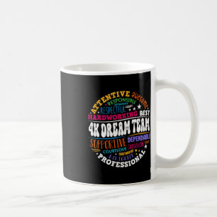 Mug Équipe de rêve Groovy 4k Enseignant Maternelle Jar