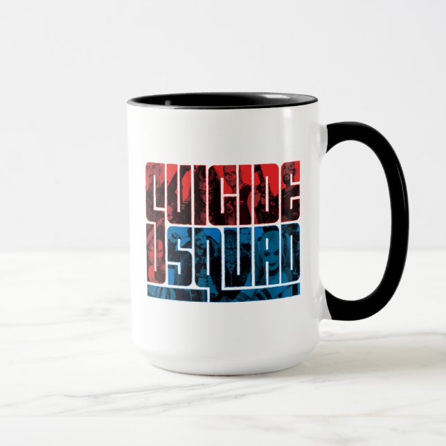 Mug Équipe de suicide | Logo rouge et bleu (Droite)