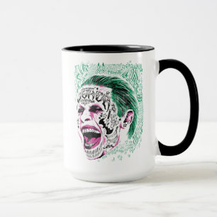 Mug Équipe de suicide   Rire Joker Head Sketch