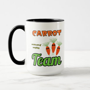 Mug Équipe des carottes drôles