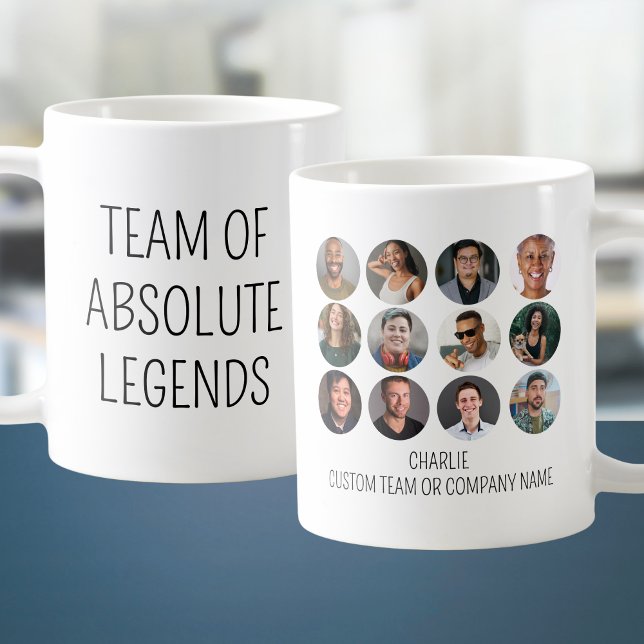 Mug Équipe Des Légendes Absolues 12 Photo (Team Of Absolute Legends 12 Photo Coffee Mug
)
