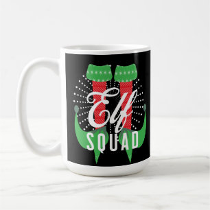 Mug Équipe des talons elfes Fêtes de Noël