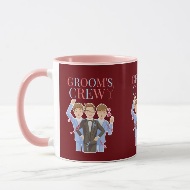 Mug Équipe du marié Garçons d'honneur Enterrement de v (Gauche)