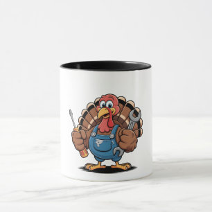 Mug Équipe Mécanique Turquie Gobbler d'action de grâce