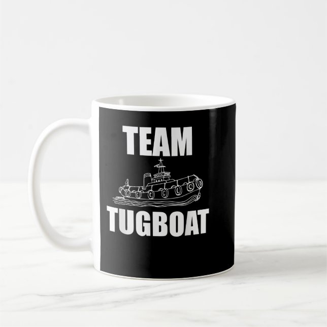 Mug Équipe Tugboat Vêtements Tug Bateau Design Bateau  (Gauche)