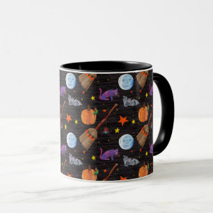 Mug Eric Carle Caterpillar Black Halloween Motif