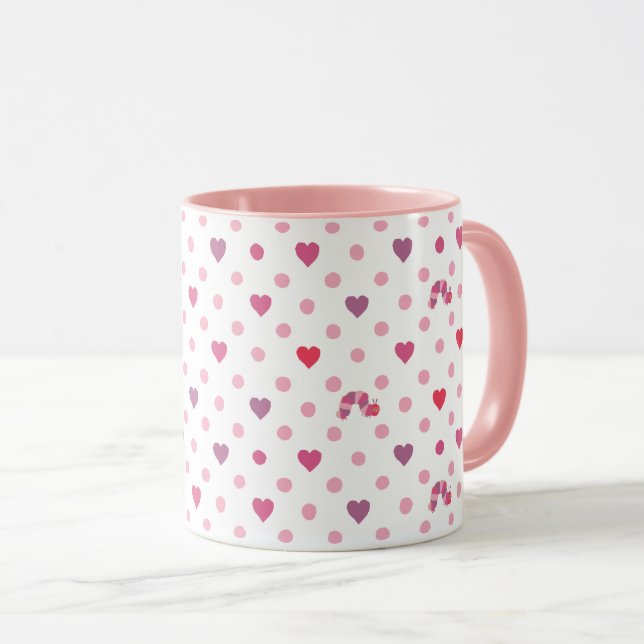 Mug Eric Carle | Valentine Heart Polka Dot Motif (Devant droit)