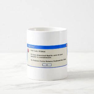 Mug Erreur bloquante de PEBKAC