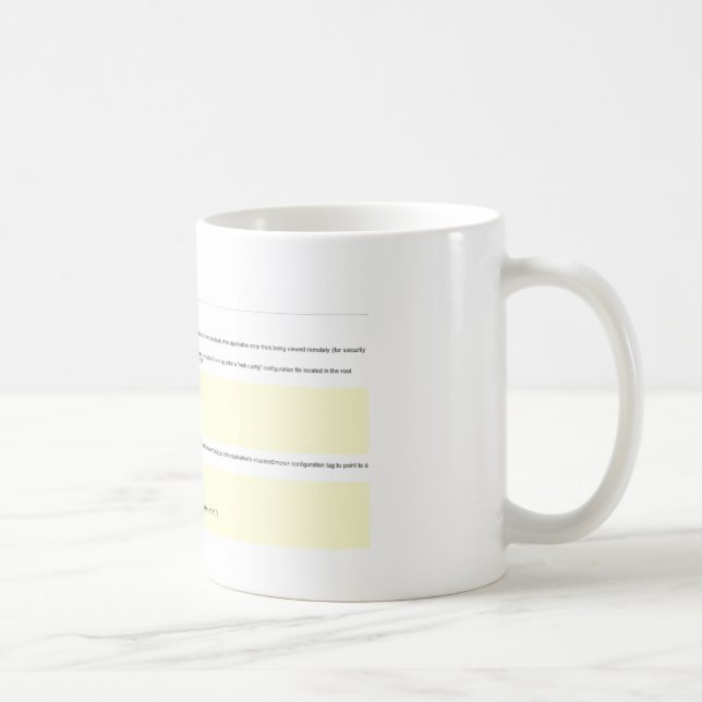 Mug Erreur de serveur de .NET (Droite)
