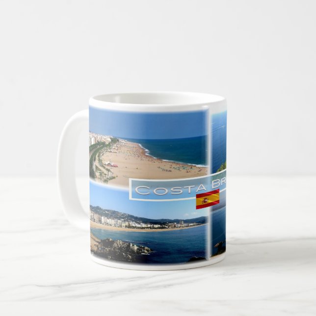 Mug ES Costa Brava - Calella Beach - Tossa de Mar - (Devant gauche)