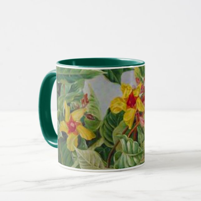 Mug Escalade brésilienne arbustes et oiseaux de mer (Devant gauche)