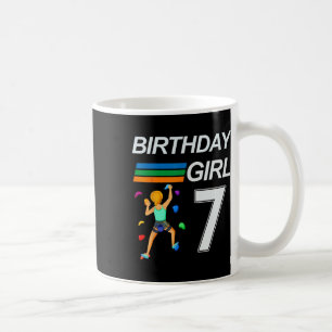 Mug Escalade de bloc pour anniversaire de 7 ans pour