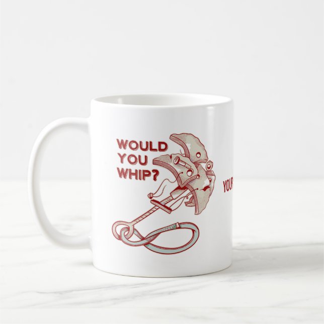 Mug Escalade de roche, fouetterais-tu ? Funny Cam (Gauche)