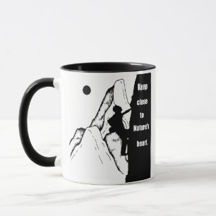Mug Escalade rocheuse motivationnelle