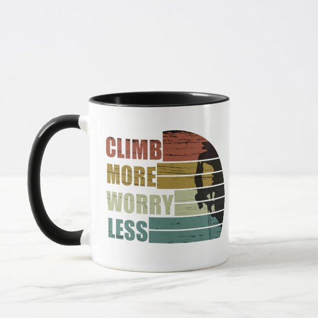 Mug Escalade rock motivationnelle disant (Gauche)