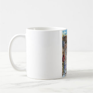 Mug Escalera al plan de Valparaíso (acuarela).