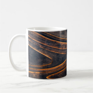 Mug Escaliers en spirale noir et marron