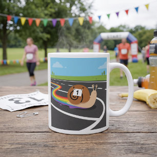 Mug Escargot Coureur de Marathon Mignon Trail Arc-en-C