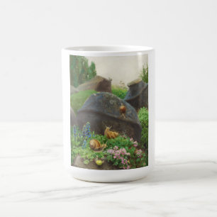 Mug Escargots dans un jardin de rochers (par H.A. Bren
