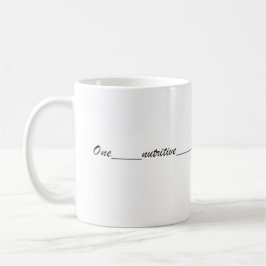 Mug Escribe One nutritive coffee