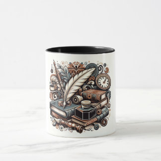 Mug Esencia Literaria: Arte Inspirado en la Lectura