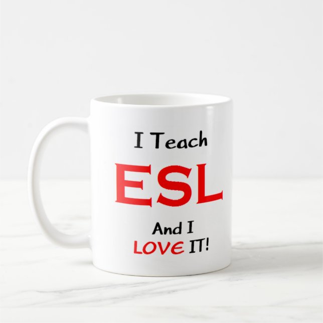 Mug esl teach & love (Gauche)