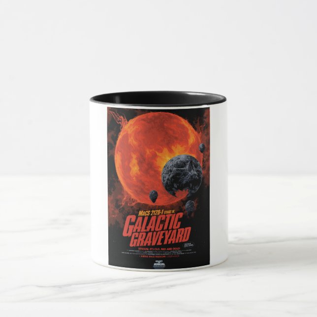 Mug Espace cimetière crâne Halloween Galaxie des horre (Centre)