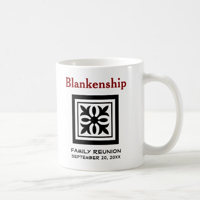 Mug Espace réservé C de la table de réunion de famille (Droite)