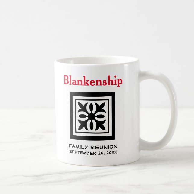 Mug Espace réservé de la table de réunion de famille d (Droite)