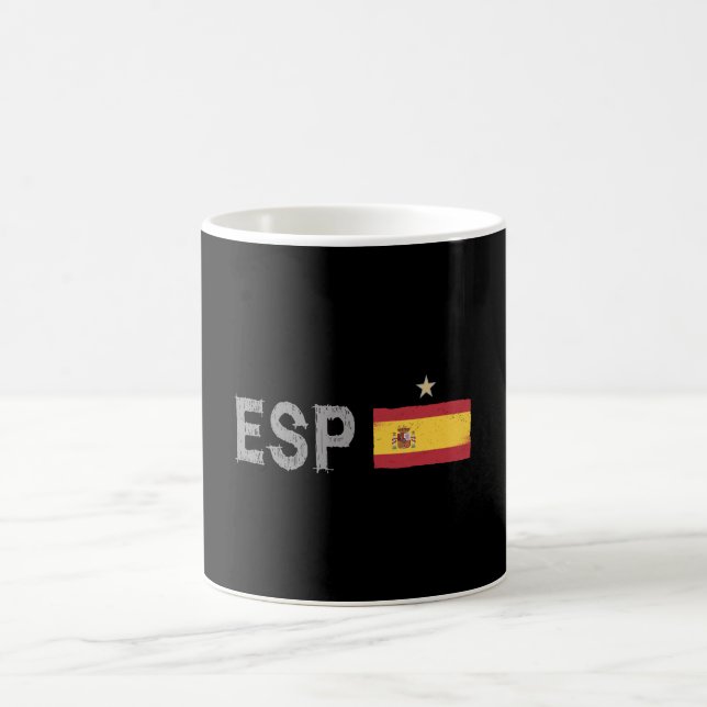 Mug Espagne Football Fan Chemise Espagnole Drapeau (Centre)