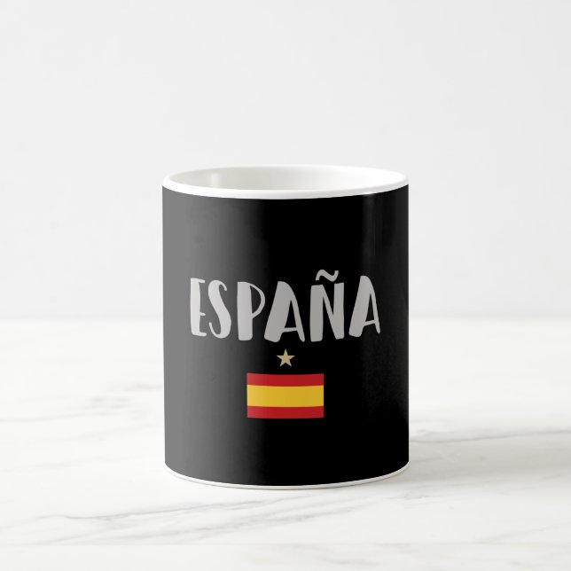 Mug Espagne Football Fan Shirt Drapeau (Centre)