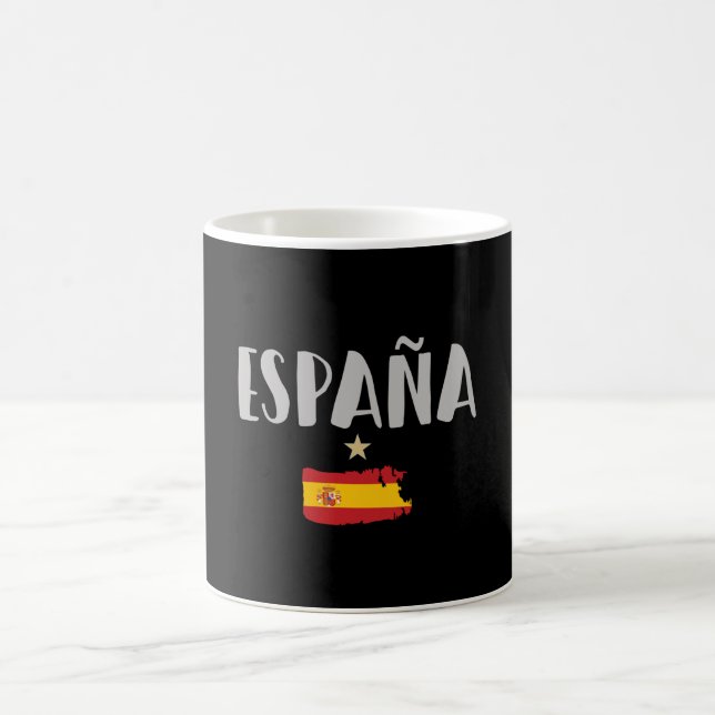 Mug Espagne Football Fan Shirt Drapeau (Centre)