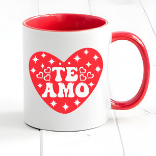 Mug Espagnol Je t'aime Te Amo Red Valentine's Day
