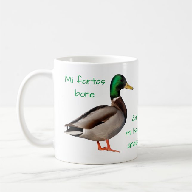 Mug Espéranto : Os de fartas de MI, MI ĉar Havas (Gauche)