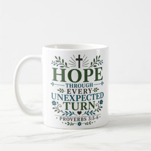 Mug Espoir à travers chaque tournant inattendu Boho ch