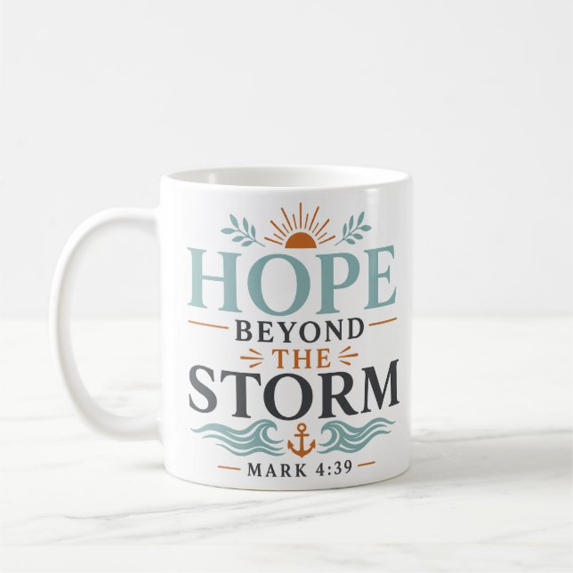 Mug Espoir au-delà de la tempête Quotidien dévotionnel (Gauche)