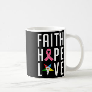 Mug Espoir Foi Amour La Croix Étoilée Cancer Sein Awa