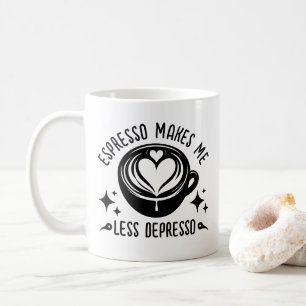 Mug Espresso Me Rend Moins Dépresso Cool Addict Café