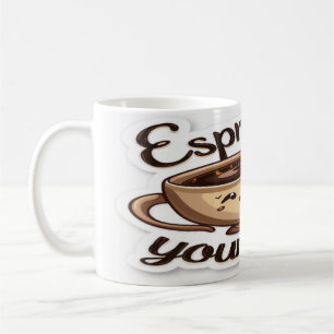 Mug Espresso Yourself - Amusant Café