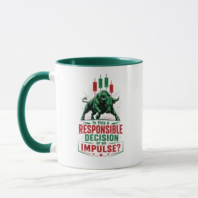 Mug Esprit de décision responsable ou impulsion commer (Gauche)