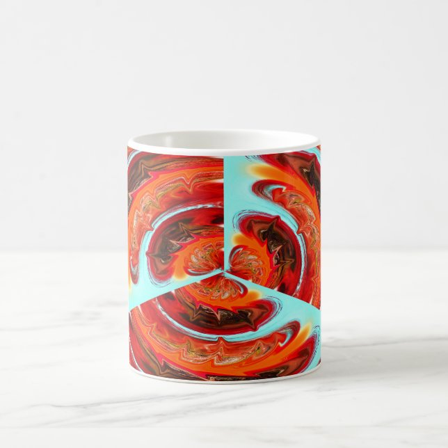 Mug Esprit de feu orangé art (Centre)