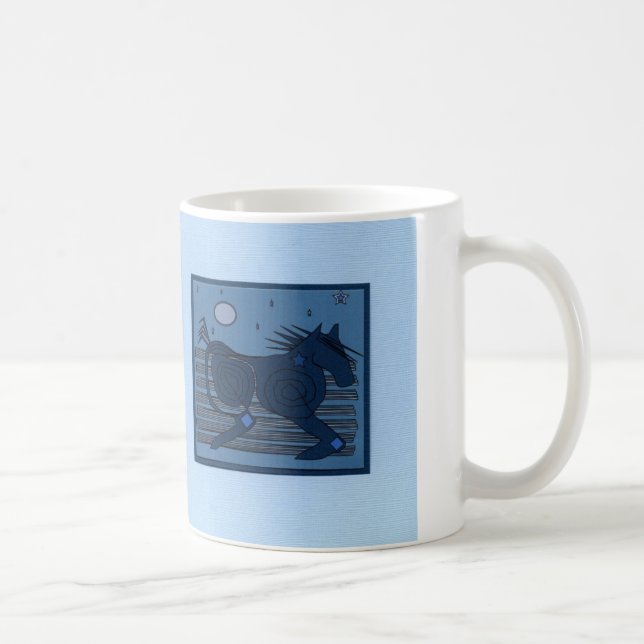 Mug Esprit de lune (bleu-clair) (Droite)